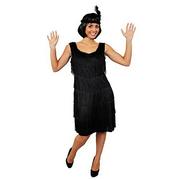 Sukienki - I LOVE FANCY DRESS LTD ILFD4610S damska luksusowa sukienka z pasującą nakrycie głowy, czarna, mała - miniaturka - grafika 1