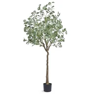 Sztuczne drzewka - VEVOR Sztuczne Drzewo 181 cm Sztuczna Roślina PE Wysoka Eucalyptus Zielone Sztuczne Drzewo z Doniczka 170 x 145 mm Dekoracja w stylu Sztuczna Roślina do domu, biura, centrów handlowych wewnątrz na - miniaturka - grafika 1