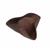 Dodatki do strojów karnawałowych - Kapelusz Pirata Rozkładany 2W1 Czapka Piracka Kapitan Dorośli Ciemnobrązowy - miniaturka - grafika 1