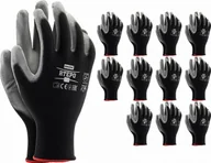 Rękawice robocze - Reis Rękawice robocze / czarno-szare / RTEPO_BS - 12 szt. 8 - M - miniaturka - grafika 1
