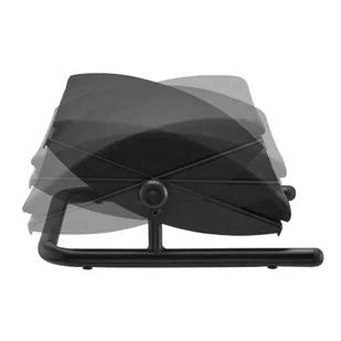 Podstawa ergonomiczna pod nogi, wyjmowana miękka poduszka, czarny, stal, 25 kg nośność, Powerton - Podnóżki, podpórki, podkładki - miniaturka - grafika 5