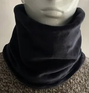 Apaszki i szaliki damskie - Komin Damski Welur Czarny Cieply Miły Miekki Boho - miniaturka - grafika 1