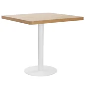 Stoły - vidaXL Stolik bistro jasnobrązowy 80 x 80 cm MDF 286432 - miniaturka - grafika 1