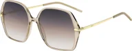 Okulary przeciwsłoneczne - Boss BOSS 1660/S BEIGE GOLD/GREY BROWN SHADED 57/17/140 Damskie okulary przeciwsłoneczne Okulary przeciwsłoneczne - miniaturka - grafika 1