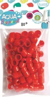 Scrapbooking - Aladine Koraliki, aqua big pearl, czerwone, 80 sztuk - miniaturka - grafika 1