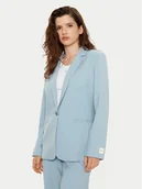 Marynarki i żakiety damskie - Calvin Klein Marynarka K20K207632 Błękitny Slim Fit - miniaturka - grafika 1