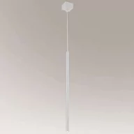 Lampy sufitowe - Shilo Wisząca LAMPA loftowa KOSAME 7845 metalowa OPRAWA industrialna ZWIS tuba biała - miniaturka - grafika 1
