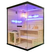 Sauny - Sauna fińska 4 osobowa wysokotemperaturowa 4,5KW Harvia 140x150 cm Lark3 - miniaturka - grafika 1