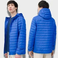 Kurtki męskie - Kurtka Męska Przejściowa Jesienna 4F Na Co Dzień Z Kapturem Pikowana M - miniaturka - grafika 1