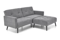 Sofy i kanapy - Sofa rozkładana CORNELIUS szara - miniaturka - grafika 1
