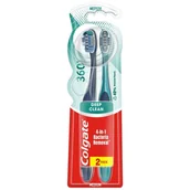 Szczoteczki do zębów - COLGATE Szczoteczka do zębów 360 Deep Clean 1+1 gratis - medium 1op.-2szt - miniaturka - grafika 1