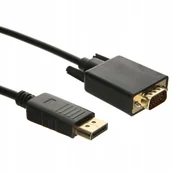 Kable - Pawonik Kabel  DisplayPort D-Sub VGA 1.8m czarny JL-D1013 JL-D1013 - miniaturka - grafika 1