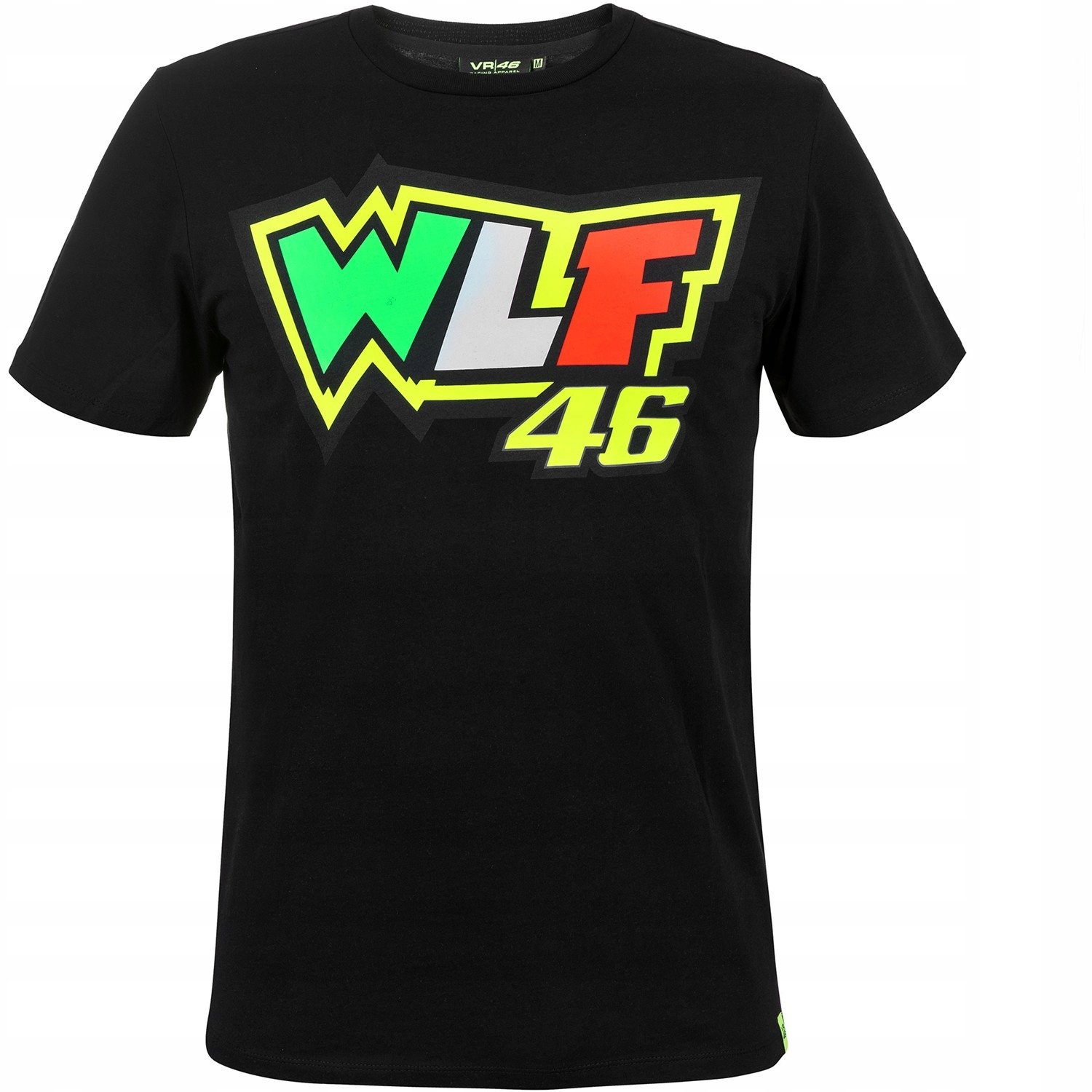 Koszulka męska VR46 Rossi Czarna 2XL VRMTS306404