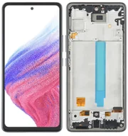 Części serwisowe do telefonów - Wyświetlacz LCD + ekran dotykowy Samsung SM-A536 Galaxy A53 5G (OLED) Ramka czarna - miniaturka - grafika 1