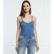 Koszulki i topy damskie - Silvian Heach Wełniany top DALENES | Cropped Fit - miniaturka - grafika 1