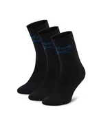 Skarpetki damskie - Reebok Zestaw 3 par wysokich skarpet unisex R0258-SS24 (3-pack) Czarny - miniaturka - grafika 1