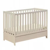 Łóżeczka i kojce - Łóżeczko JANEK KASZMIR tapczanik szuflada gryzaki szerokie szczeble - miniaturka - grafika 1