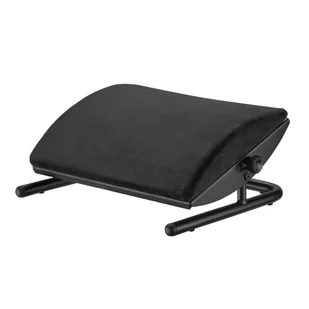 Podstawa ergonomiczna pod nogi, wyjmowana miękka poduszka, czarny, stal, 25 kg nośność, Powerton - Podnóżki, podpórki, podkładki - miniaturka - grafika 2