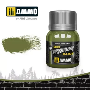 Ammo: DIO Drybrush - Green 40 ml - Akcesoria i części modelarskie - miniaturka - grafika 1