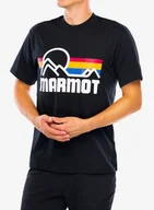 Czapki męskie - Koszulka z nadrukiem Marmot Coastal Tee SS - black/multi - miniaturka - grafika 1