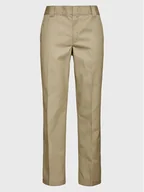 Spodnie męskie - Dickies Spodnie materiałowe Work DK0A4XK9KHK Beżowy Slim Fit - miniaturka - grafika 1