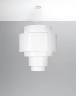 Sollux Lighting Żyrandol Reflexion 80 biały SL.0832 - SL.0832 - Lampy sufitowe - miniaturka - grafika 1