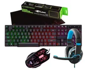 Zestawy myszka + klawiatura - Zestaw dla gracza klawiatura Art AK-49 + mata + mysz + słuchawki - miniaturka - grafika 1