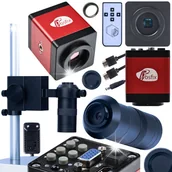 Mikroskopy i lupy - MIKROSKOP CYFROWY DLA ELEKTRONIKA Z KAMERĄ FULLHD RED DRACO PRO ZESTAW 3W1 - miniaturka - grafika 1