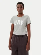 Koszulki i topy damskie - Gap T-Shirt 729555-05 Szary Regular Fit - miniaturka - grafika 1