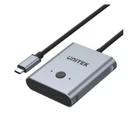 Adaptery i przejściówki - Unitek Dwukierunkowy przełącznik USB-C 4K - miniaturka - grafika 1