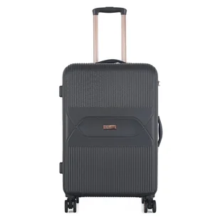 Średnia walizka podróżna na kółkach exclusive 24" - czarna Semi Line - Walizki - miniaturka - grafika 1