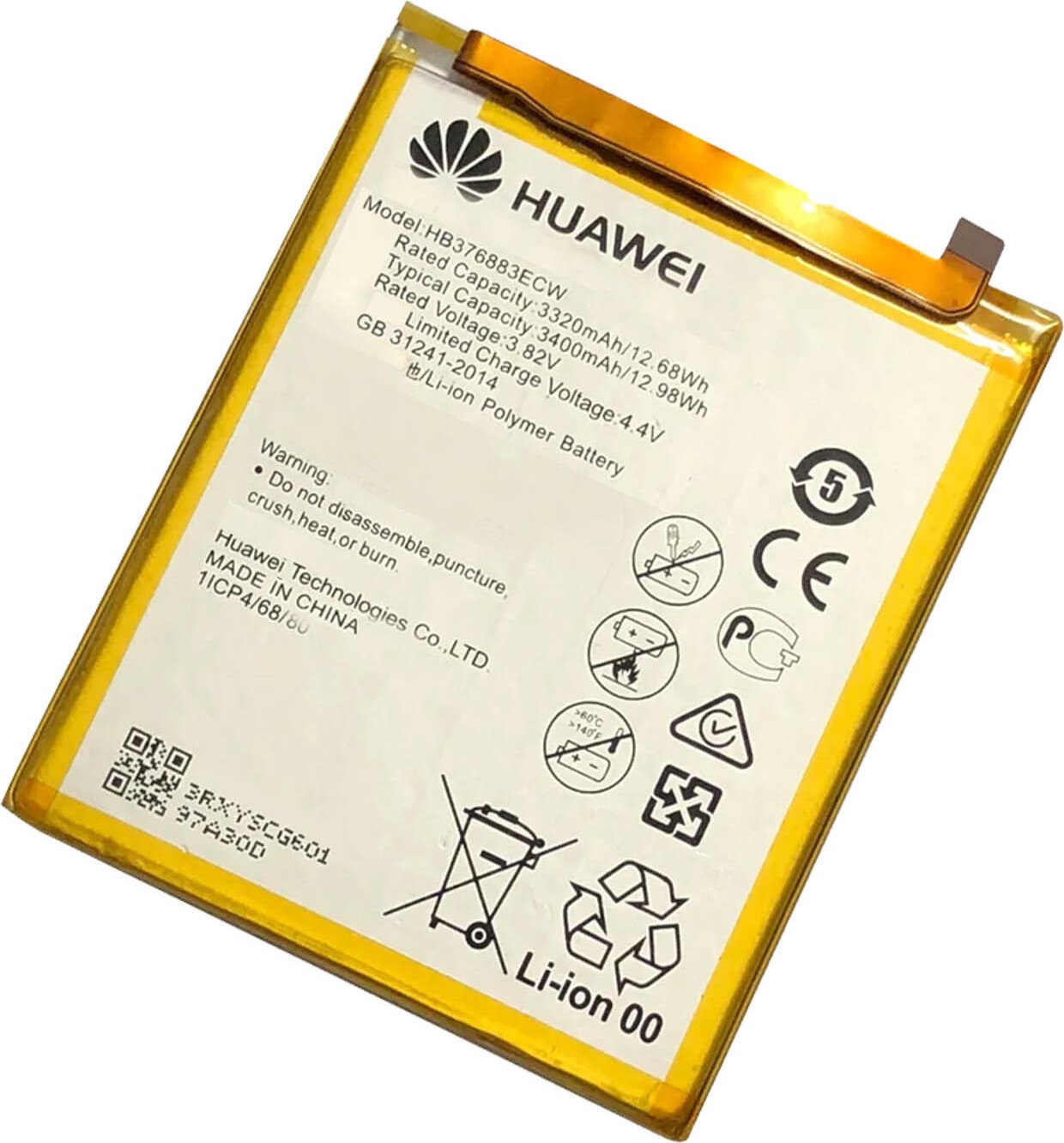 Oryginalna bateria do Huawei P9 Plus, dodatkowa bateria 3400 mAh - Biały