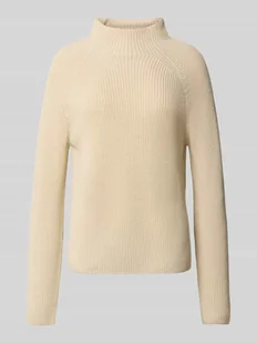 Sweter z dzianiny o kroju regular fit z czystej bawełny - Swetry damskie - miniaturka - grafika 1