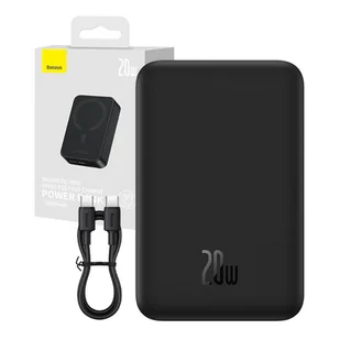 Baseus PPCX150001 Magnetic Mini 20000mAh, 20W MagSafe Overseas Edition (czarny) - Powerbanki - miniaturka - grafika 2