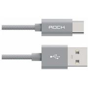Kable USB - ROCK Kabel USB ROCK USB-C Typ C Nylonowy 30cm 456 - miniaturka - grafika 1
