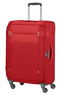 Samsonite Citybeat - Spinner M, walizka z możliwością rozbudowy, 66 cm, 67/73 l, czerwona (czerwona), czerwony (red), Spinner M (66 cm - 67/73 L), Walizki i wózki - Walizki - miniaturka - grafika 1