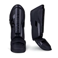 Ochraniacze do sportów walki - Ochrniacze na piszczele do sportów walki Groundgame Stripe Black - miniaturka - grafika 1