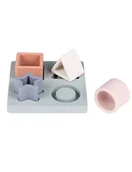 Zabawki interaktywne dla dzieci - Nattou Silikonowa układanka sorter szara - miniaturka - grafika 1