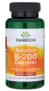 SWANSON Balance B-200 B Complex 100kaps - Suplementy naturalne - miniaturka - grafika 1