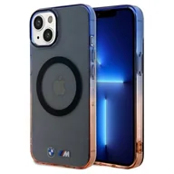 Etui i futerały do telefonów - Etui BMW Gradient Bumper MagSafe na iPhone 15 Plus / 14 Plus - szare - miniaturka - grafika 1