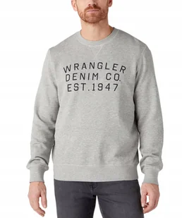 Bluza Wrangler GRAPHIC CREW SWEAT 112329274 W646HAX37 Mid Grey Mele 3XL - Bluzy męskie - miniaturka - grafika 1