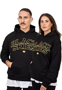 Blackskies Męska bluza z kapturem Team Oversize Heavyweight Hoodie Sweater Hooded, Bluza z kapturem, czarno-żółta, XXL - Bluzy męskie - miniaturka - grafika 1