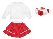 Dresy i komplety dla dziewczynek - ZESTAW NARODOWY BIAŁO-CZERWONY 98-110 3el - miniaturka - grafika 1
