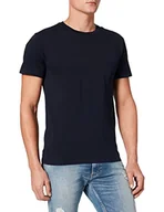 Koszulki męskie - Replay T-shirt męski, 087 niebieski, S - miniaturka - grafika 1