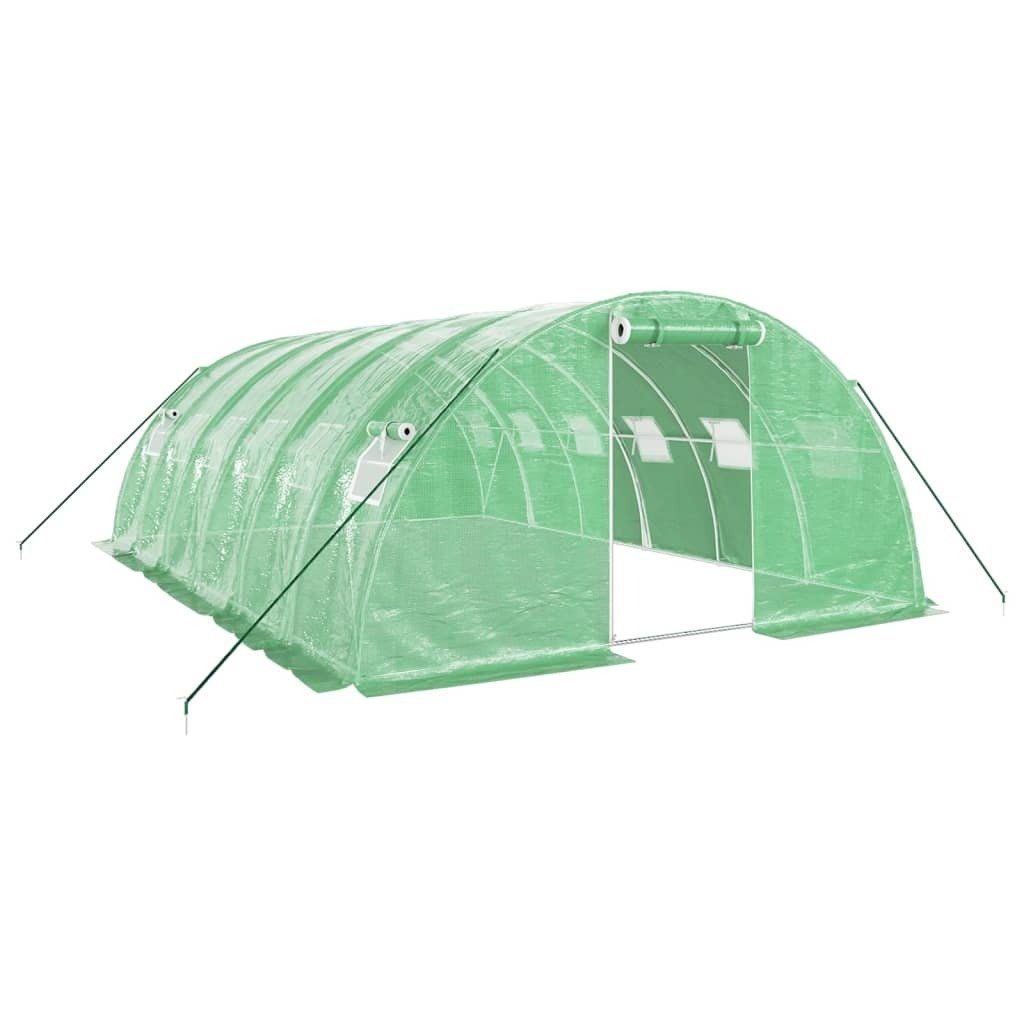 Prolenta Premium - Szklarnia z ramą stalową zielona 24 m² 6x4x2 m