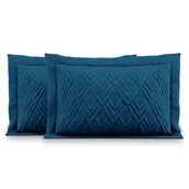 Poszewki na poduszki - Ameliahome Ameliahome Poszewki Dekoracyjne Z Wypełnieniem Ophelia Indigo 50X70*2 - miniaturka - grafika 1