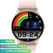Smartwatch - Rubicon RNCF11 różowy - miniaturka - grafika 1