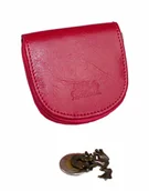 Portfele - Podkówka Półokrągła Kominek 2w1 Skóra Naturalna ELKOR (PL) Średnia - miniaturka - grafika 1