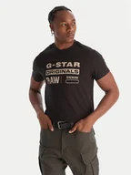 Koszulki męskie - G-Star Raw T-Shirt Originals D25969-C506 1214 Czarny Regular Fit - miniaturka - grafika 1