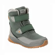 Buty dla dziewczynek - Buty zimowe dla dzieci Jack Wolfskin POLAR BEAR TEXAPORE HIGH VC K slate green - 28 - miniaturka - grafika 1